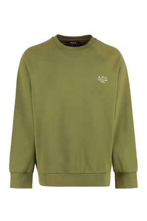 Cotton crew-neck sweatshirt-0